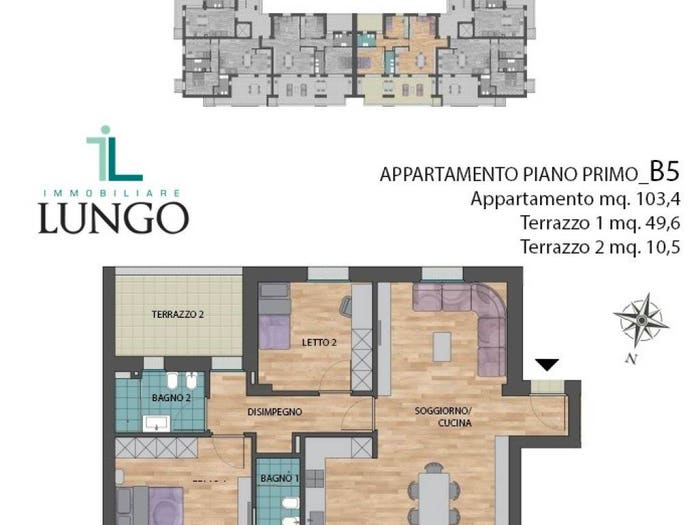 Appartamento quadrilocale in vendita in Strada della Rosa, Piccarello, Latina