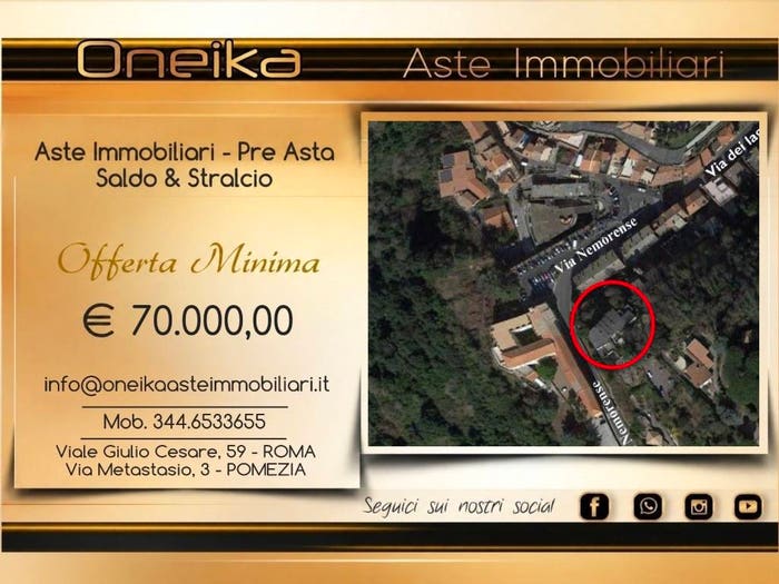 Appartamento bilocale in vendita in Via Nemorense, Nemi