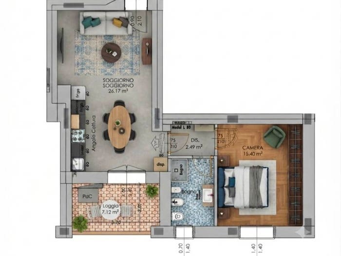 Appartamento bilocale in vendita in Via della Solidarietà, Granarolo dell'Emilia