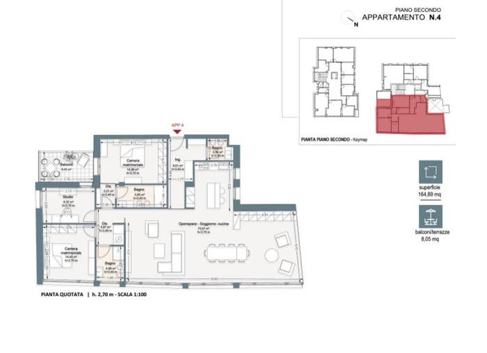 Appartamento con 5 locali in vendita in Piazza Cesare Beccaria, Beccaria Colombo, Firenze