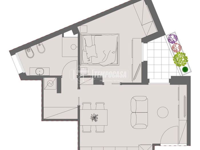 Appartamento bilocale in affitto in Via Goffredo Mameli, Borgo Trento, Verona