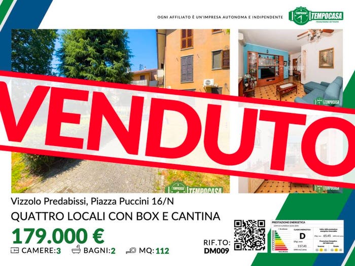 Appartamento quadrilocale in vendita in Piazza Giacomo Puccini, Vizzolo Predabissi