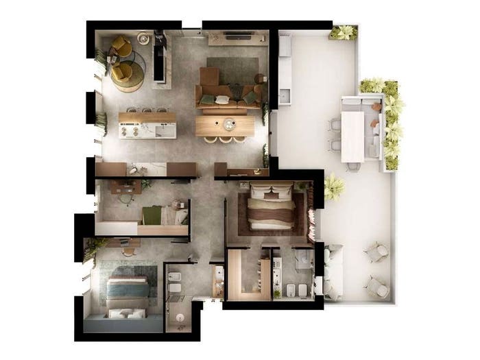 Appartamento con 5 locali in vendita in via Monte Calvari, Castelnuovo Rangone