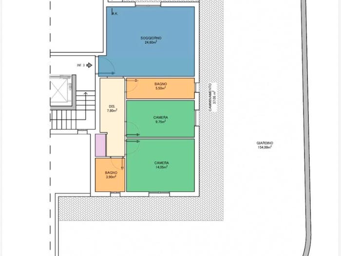 Appartamento trilocale in vendita in Via Carlo Cattaneo, Mentana