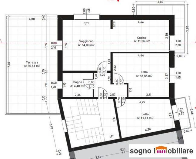Appartamento trilocale in vendita in Via Pier Domenico Frattini, Centro, Legnago