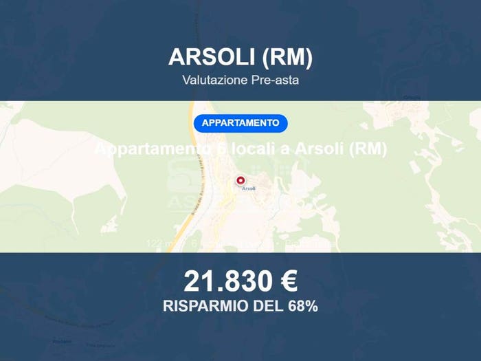 Appartamento con 6 locali in vendita in Via Giacomo della Porta, Arsoli