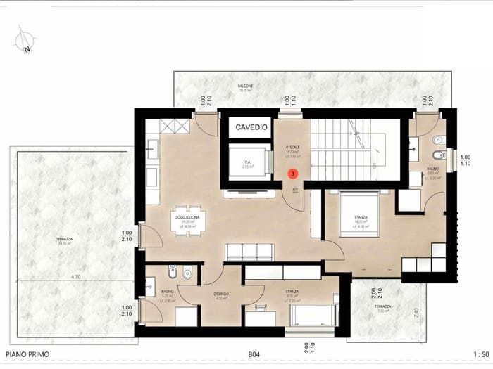Appartamento trilocale in vendita in Via Roma, Centro, Cavedine