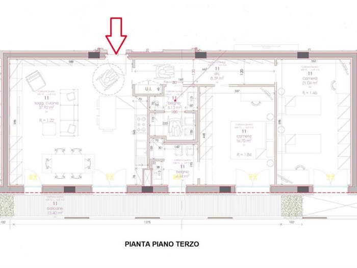 Appartamento quadrilocale in vendita in via sagostino, Centro, Camerino