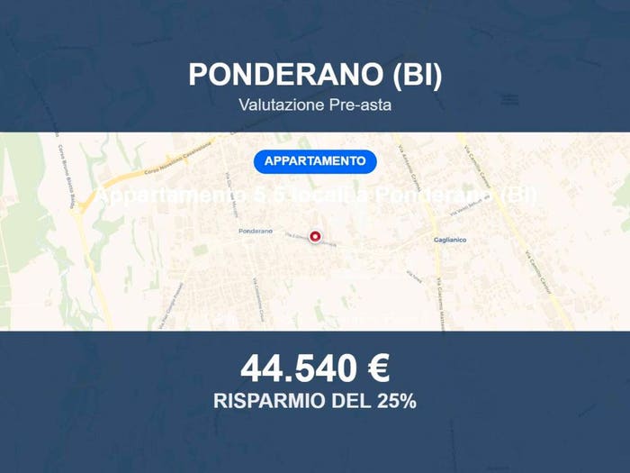 Appartamento con 5 locali in vendita in Via E De Amicis bis, Ponderano