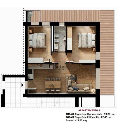 Appartamento trilocale in vendita in Via Gabriele D'Annunzio, Coverciano, Firenze