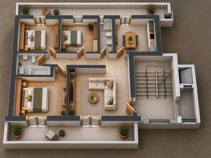 Appartamento con 5 locali in vendita in Via Beniamino Goia, Centro, Premariacco