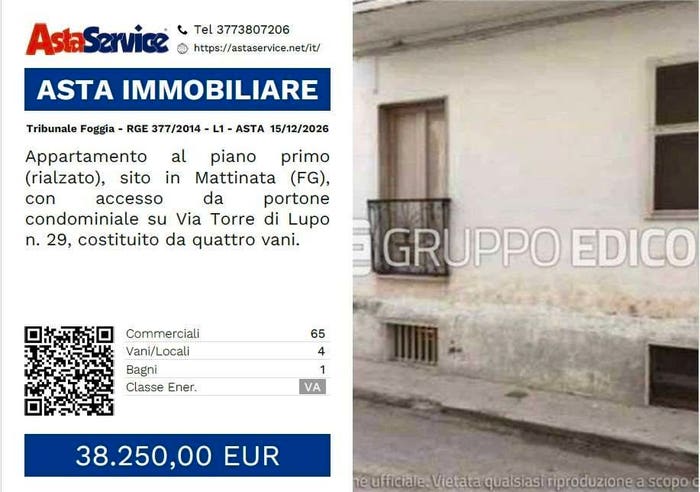 Appartamento quadrilocale in vendita in Via torre di lupo, Mattinata