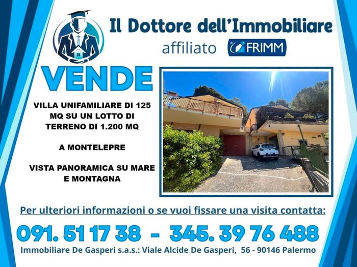 Casa con 6 locali in vendita in Strada Intercomunale, Montelepre