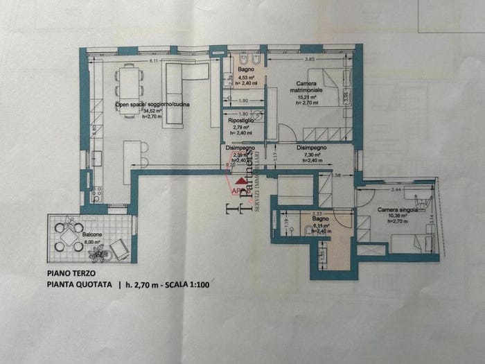 Appartamento con 5 locali in vendita in Piazza Cesare Beccaria, Beccaria Colombo, Firenze