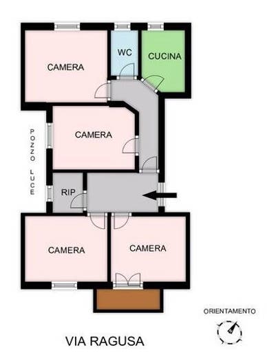 Appartamento quadrilocale in vendita in Via Ragusa, Politeama Ruggiero Settimo, Palermo