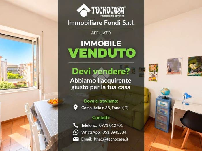 Appartamento trilocale in vendita in Appartamento Via Vittorio Emanuele Orlando, Centro, Fondi