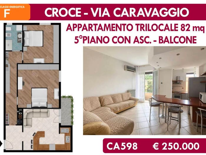 Appartamento trilocale in vendita in Via Caravaggio, Talon Croce, Casalecchio di Reno