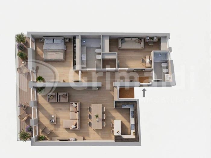 Appartamento trilocale in vendita in Riviera Tiso da Camposampiero, Prato della Valle Pontecorvo, Padova