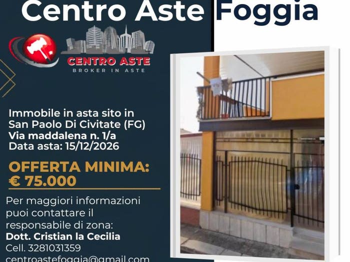 Appartamento quadrilocale in vendita in Via Maddalena San Paolo di Civitate FG Italia, San Paolo di Civitate