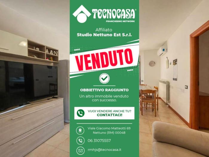 Appartamento trilocale in vendita in Piazza Tonino Marcucci, Ponserico Cretarossa, Nettuno