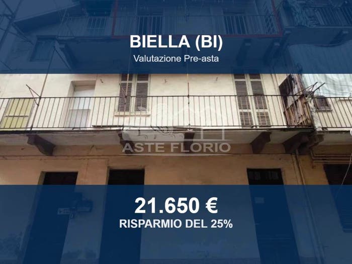 Appartamento bilocale in vendita in Via Quintino Sella, Centro Storico, Biella