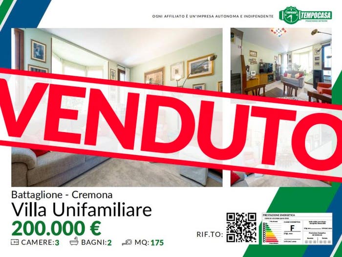 Casa quadrilocale in vendita in Via Colombara Battaglionebagnara, Battaglione, Cremona