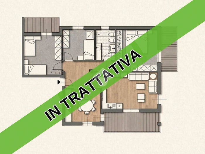 Appartamento con 5 locali in vendita in zona centrale tranquilla, Beccacivetta Azzano, Castel d'Azzano