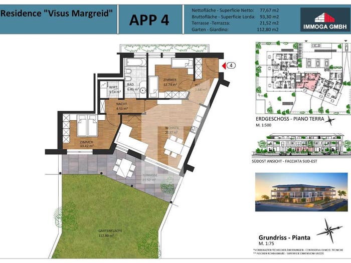 Appartamento trilocale in vendita in Via Parco Magré Sulla Strada del Vino BZ Italia, Magrè sulla Strada del Vino