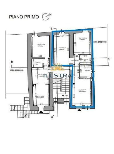Appartamento trilocale in vendita in via Sarti, Centro, Comunanza