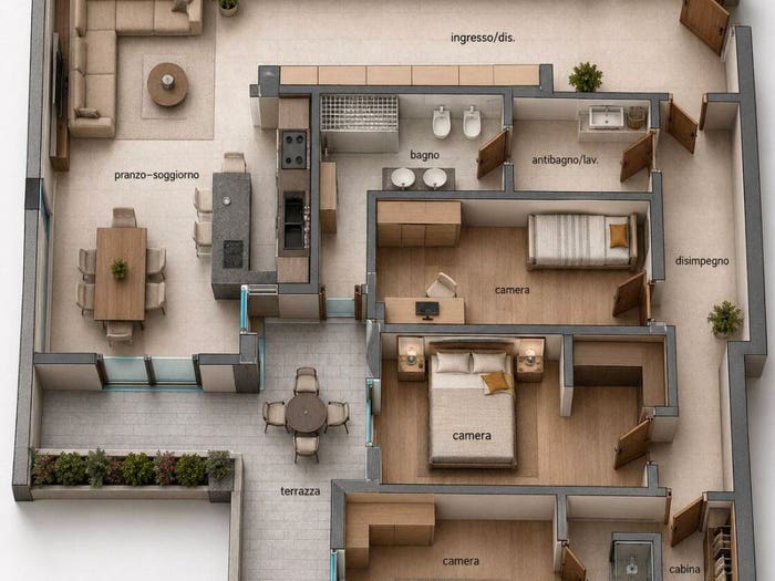 Appartamento quadrilocale in vendita in Via Guglielmo Marconi, Centro, Quarto d'Altino