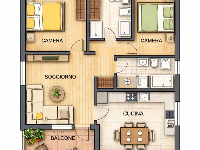 Appartamento bilocale in vendita in Via Ludovica Albertoni, Monteverde Nuovo, Roma