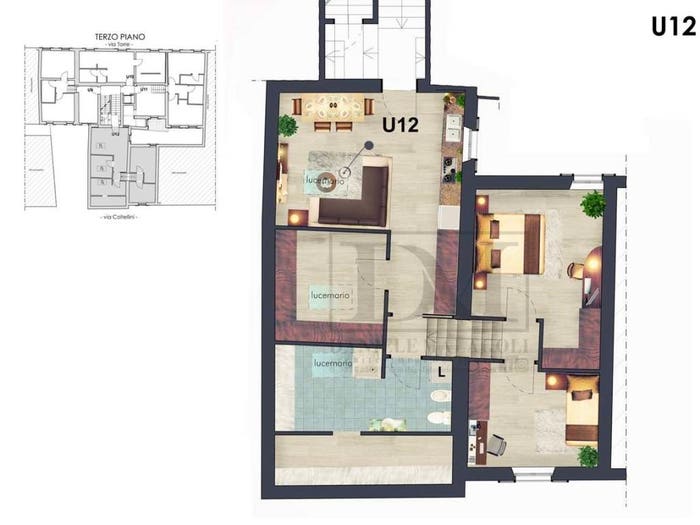 Appartamento quadrilocale in vendita in VIA COLTELLINI, Centro Storico, Modena