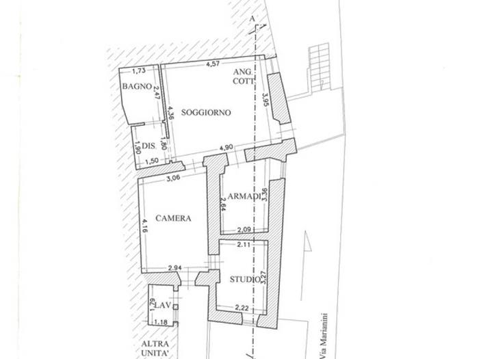Appartamento quadrilocale in vendita in Via Annibale Marianini, Centro, Buti
