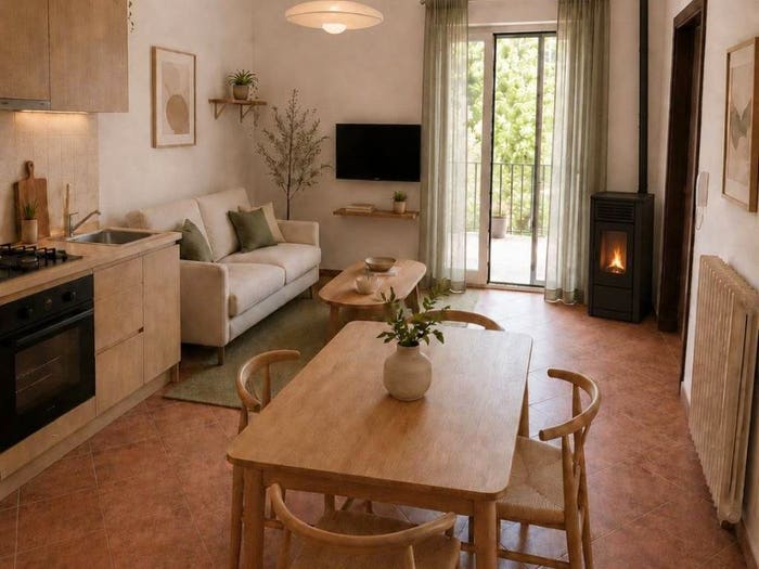 Appartamento bilocale in vendita in Via Giuseppe De Amicis, Alfedena