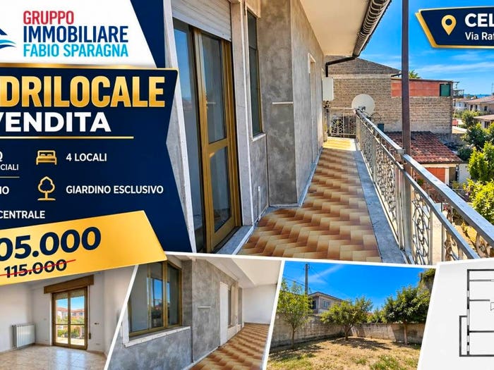 Appartamento quadrilocale in vendita in Centro, Cellole