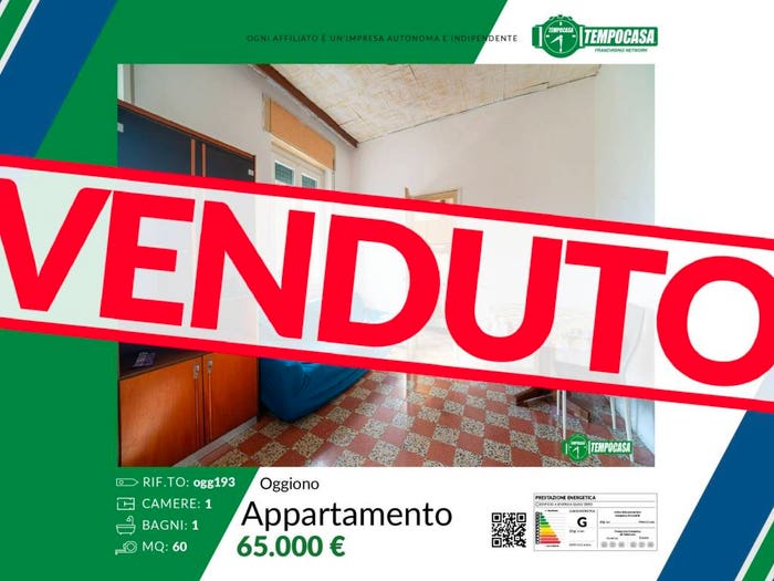 Appartamento bilocale in vendita in Via per Molteno, Centro, Oggiono