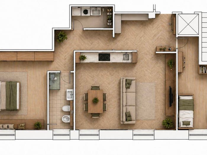 Appartamento trilocale in vendita in Via Francesco Saverio Sprovieri, Monteverde Vecchio, Roma