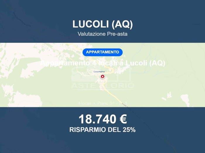 Appartamento quadrilocale in vendita in Via delle Aie, Casamaina, Lucoli