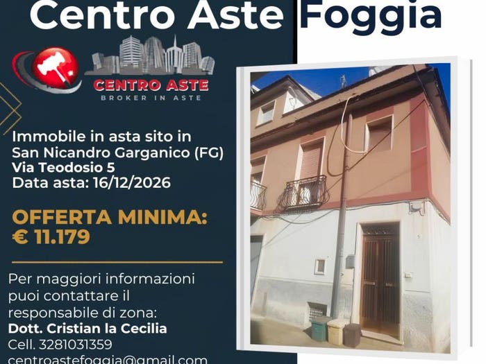 Appartamento bilocale in vendita in Via Teodosio San Nicandro Garganico FG Italia, San Nicandro Garganico