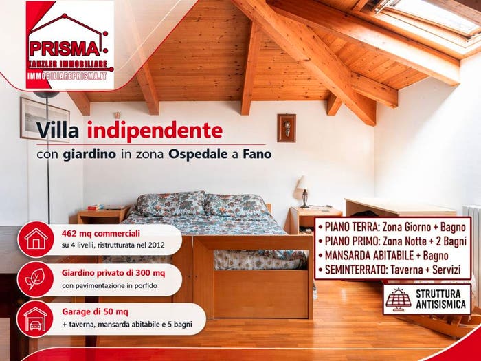 Casa con 6 locali in vendita in Via Piave, Passeggi Don Gentili, Fano