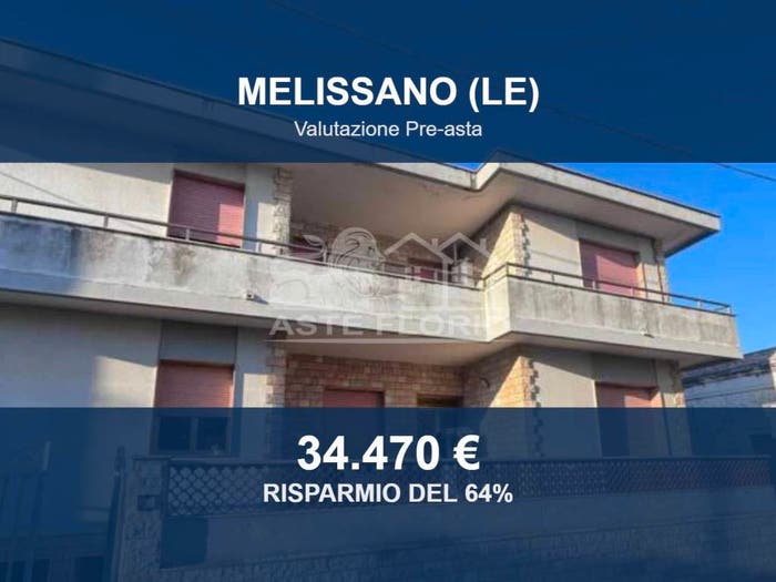 Appartamento trilocale in vendita in Via Vincenzo Bellini, Melissano