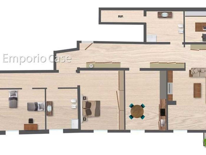 Appartamento quadrilocale in vendita in CORSO ADRIANO, Centro Storico, Modena