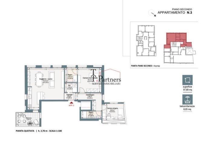 Appartamento quadrilocale in vendita in Piazza Cesare Beccaria, D'Azeglio, Firenze