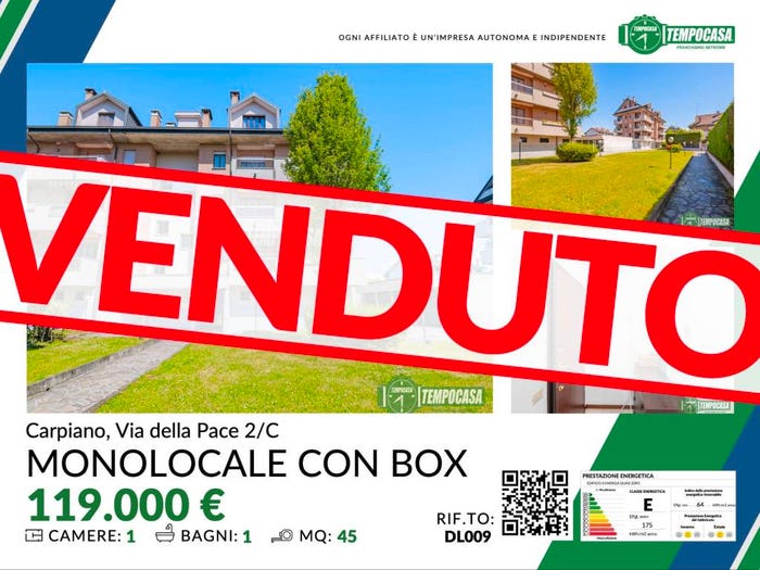 Appartamento monolocale in vendita in Via della Pace, Carpiano