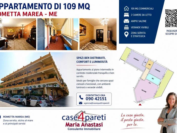 Appartamento trilocale in vendita in Rometta Marea, Rometta