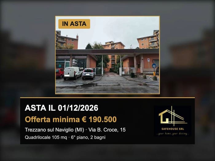 Appartamento quadrilocale in vendita in Via Benedetto Croce, Trezzano sul Naviglio