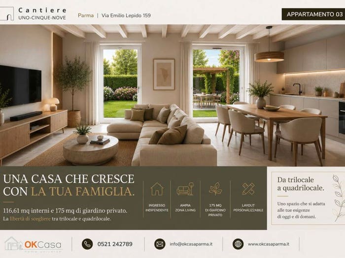 Appartamento quadrilocale in vendita in Via Emilio Lepido, San Prospero, Parma