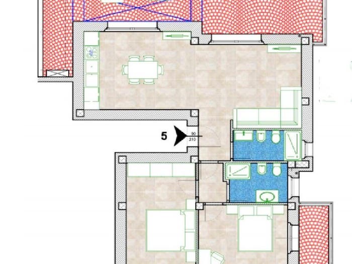Appartamento quadrilocale in vendita in Via della Bassa, Marina di Carrara, Carrara