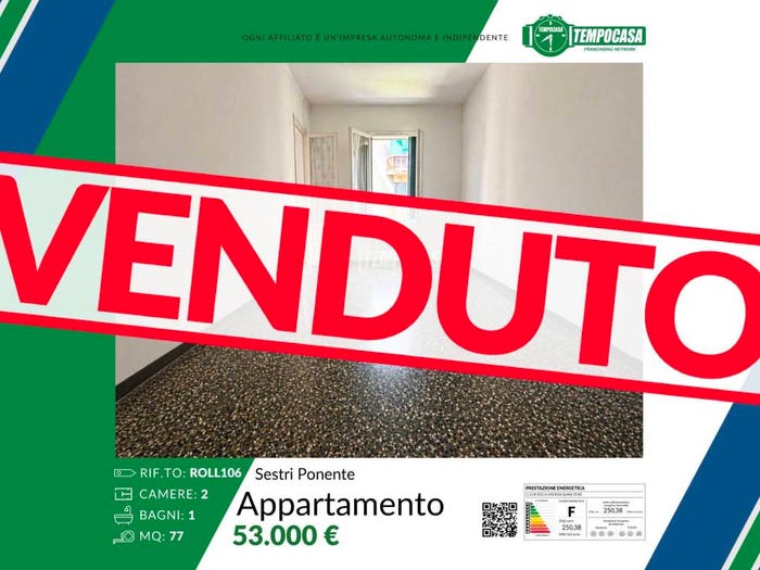 Appartamento trilocale in vendita in Viale Villini Rollino, Sestri Ponente, Genova