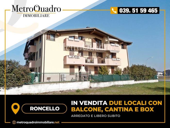 Appartamento bilocale in vendita in Via Eugenio Montale, Roncello